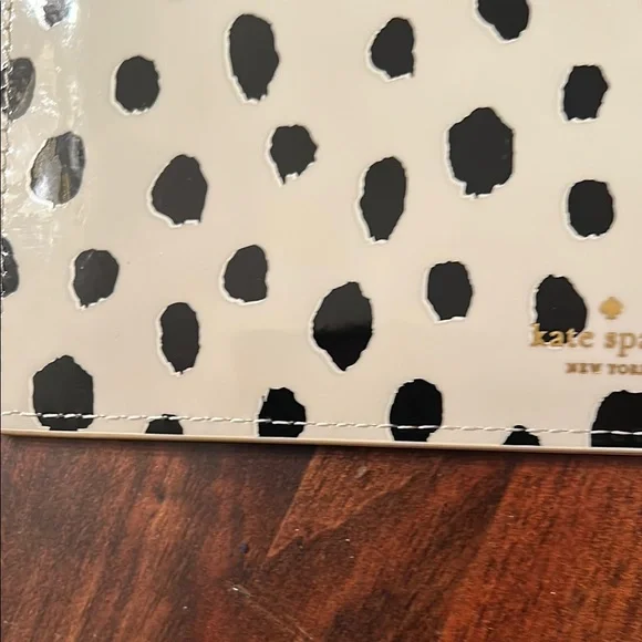 Kate Spade Cream and Black Polka Dot Pencil Pouch - Picture 4 of 14
